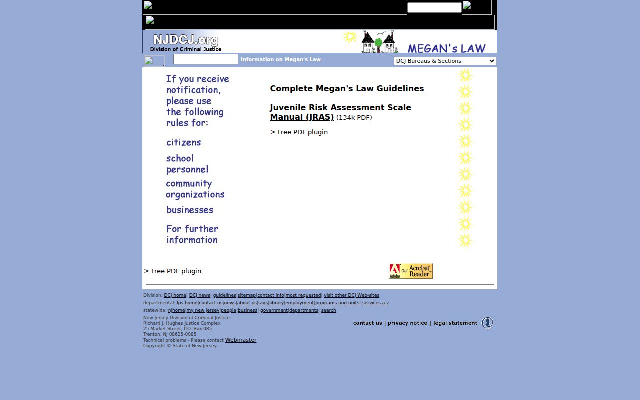 Hunterdon County sex offender check and New Jersey Megan's Law guidance